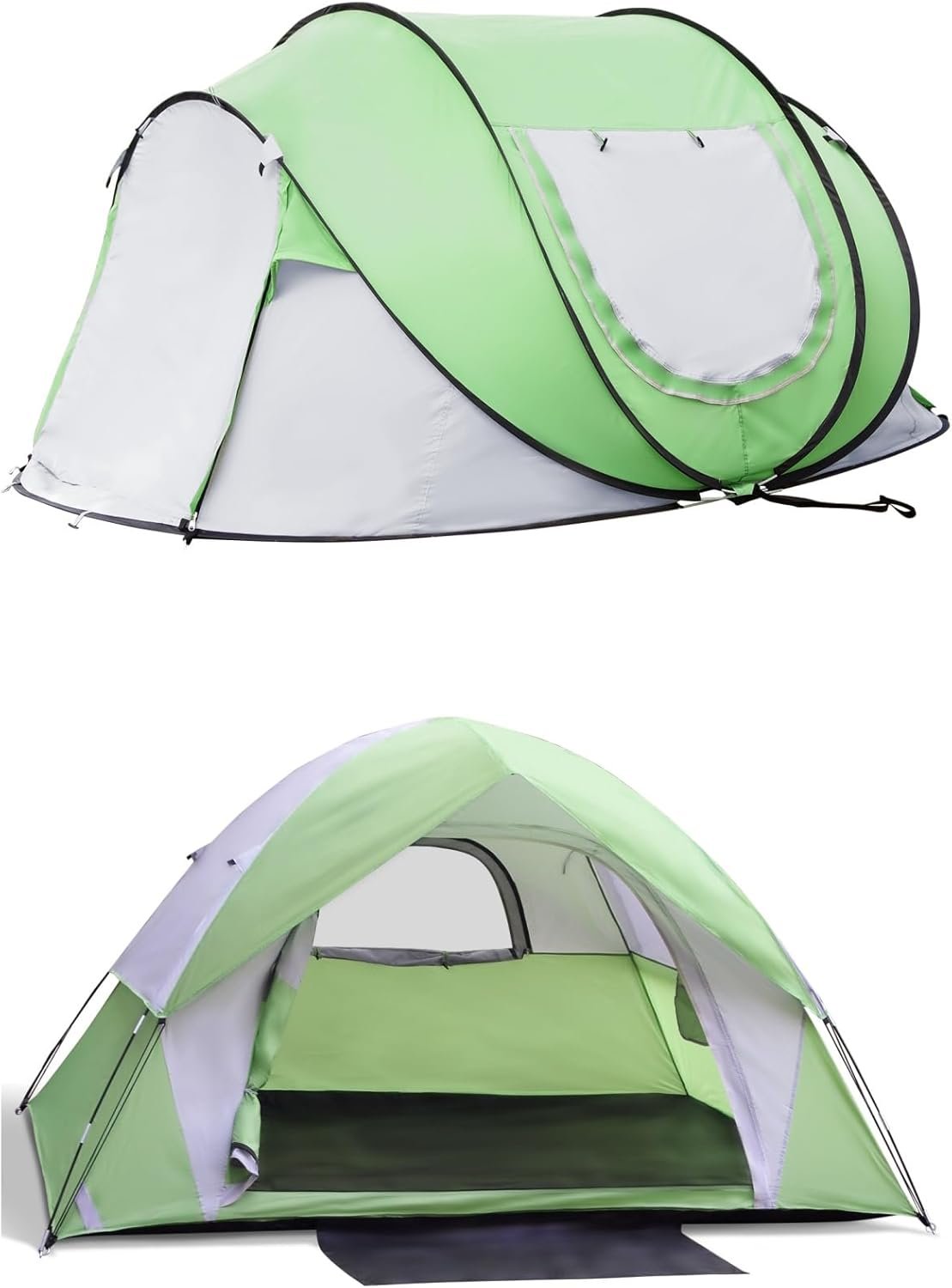 Camping Tent for 3-4 Person Lightweight Outdoor Hiking Tent with Rain Fly Camping Accessories for Family Camping Hiking Beach