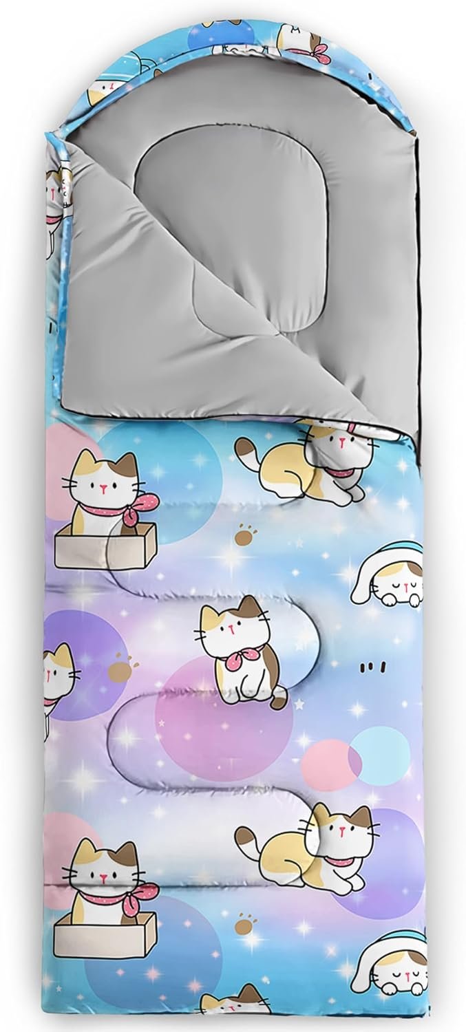 Camping Sleeping Bags,3 Season Warm & Cool Weather,Lightweight,Waterproof Sleeping Bags for Adults & Kids,Traveling,and Outdoors,Camping Gear Equipment - Image 2